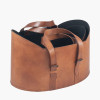 Alessio S/2 Vintage Brown Leather Handled Storage