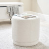 Sassari Bouclé Fabric Cylinder Pouffe