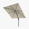 Glow Challenger T2 3m Square Champagne Free Arm Parasol