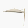 Glow Challenger T2 3m Square Sandstone / Champagne Free Arm Parasol