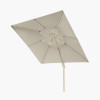 Glow Challenger T2 3m Square Sandstone / Champagne Free Arm Parasol