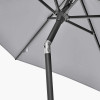 Riva 2.5m Round Luna Grey Parasol