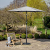 Riva 2.5m Round Luna Grey Parasol