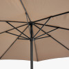 Riva 3.5m Round Taupe Parasol