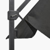 Icon Premium T1 4mx3m Rectangular Premium Faded Black Parasol