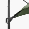 Challenger T2 3m Square Olive Free Arm Parasol