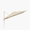 Challenger T2 3m Square Sandstone / Champagne Free Arm Parasol