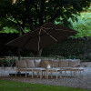 Glow Challenger T2 3m Square Premium Havana Taupe Free Arm Parasol