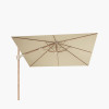 Challenger Teak T2 3m Square Premium Champagne Free Arm Parasol