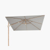 Challenger Teak T2 3m Square Premium Manhattan Grey Free Arm Parasol