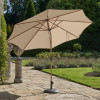 Riva Teak 3m Round Champagne Parasol