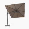 Challenger T2 3.5 x 2.6m Rectangular Premium Havana Taupe Free Arm Parasol