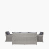 Barbados Slate Grey Outdoor 3 Seater Seating Set with Ceramic Top