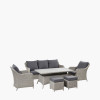 Stone Grey Antigua Lounge Set with Ceramic Top