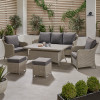 Stone Grey Antigua Lounge Set with Ceramic Top