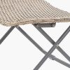 Tobs Outdoor Grey Foldable Loungers and Footstools Set