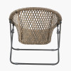 Tobs Outdoor Grey Synthetic Rattan Lounger Chair