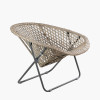 Tobs Outdoor Grey Synthetic Rattan Lounger Chair