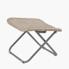 Tobs Outdoor Grey Synthetic Rattan Folding Footstool