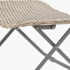 Tobs Outdoor Grey Synthetic Rattan Folding Footstool