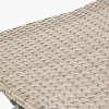 Tobs Outdoor Grey Synthetic Rattan Folding Footstool