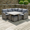 Slate Grey Barbados Square Corner Set with Polywood Top