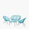 Rio Blue Outdoor Seating Set