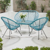 Rio Blue Outdoor Seating Set