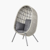 St Kitts Stone Grey Outdoor Single Nest Chair