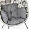 St Kitts Stone Grey Outdoor Single Nest Chair