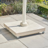 Ceramica Sandstone 90KG Wheeled Parasol Base