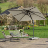 Voyager T1 3m x 2m Rectangular Champagne Free Arm Parasol