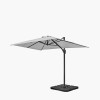 Voyager T1 3m x 2m Rectangular Luna Grey Free Arm Parasol