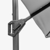 Voyager T1 3m x 2m Rectangular Luna Grey Free Arm Parasol