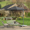 Voyager T1 3m Round Anthracite Free Arm Parasol