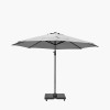 Voyager T1 3m Round Luna Grey Free Arm Parasol