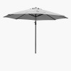 Voyager T1 3m Round Luna Grey Free Arm Parasol