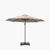 Voyager T1 3m Round Taupe Free Arm Parasol