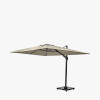 Challenger T2 3.5 x 2.6m Rectangular Champagne Free Arm Parasol