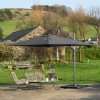 Challenger T2 3.5 x 2.6m Rectangular Anthracite Free Arm Parasol