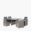 Bermuda Slate Grey Outdoor Cube Set with Ceramic Top