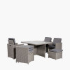 Bermuda Slate Grey Outdoor Cube Set with Ceramic Top