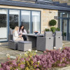 Bermuda Slate Grey Outdoor Cube Set with Ceramic Top