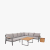 Stockholm Anthracite Outdoor Corner Seating Set