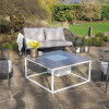 Cosiloft 100 White and Grey Fire Pit Table