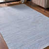 Indoor Outdoor Aqua Blue and White Inca Design Rug