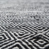 Indoor Outdoor Black and White Inca Design Rug