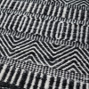 Indoor Outdoor Black and White Inca Design Rug