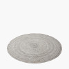 Indoor Outdoor Warm Grey Tweed Design Rug