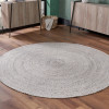 Indoor Outdoor Warm Grey Tweed Design Rug